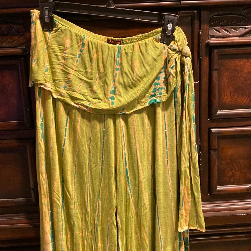 Beautiful Boho bamboo print Tye die pants